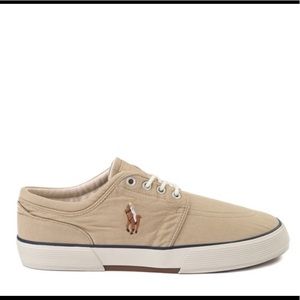 Mens Polo Ralph Lauren Khaki Casual Chic Sneakers